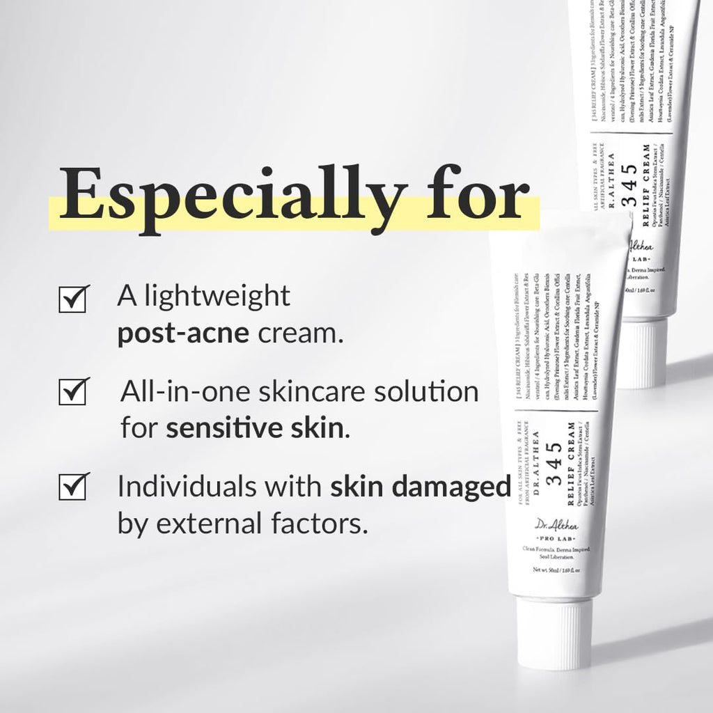 Dr. Althea Relief Cream rich moisturizing texture close-up