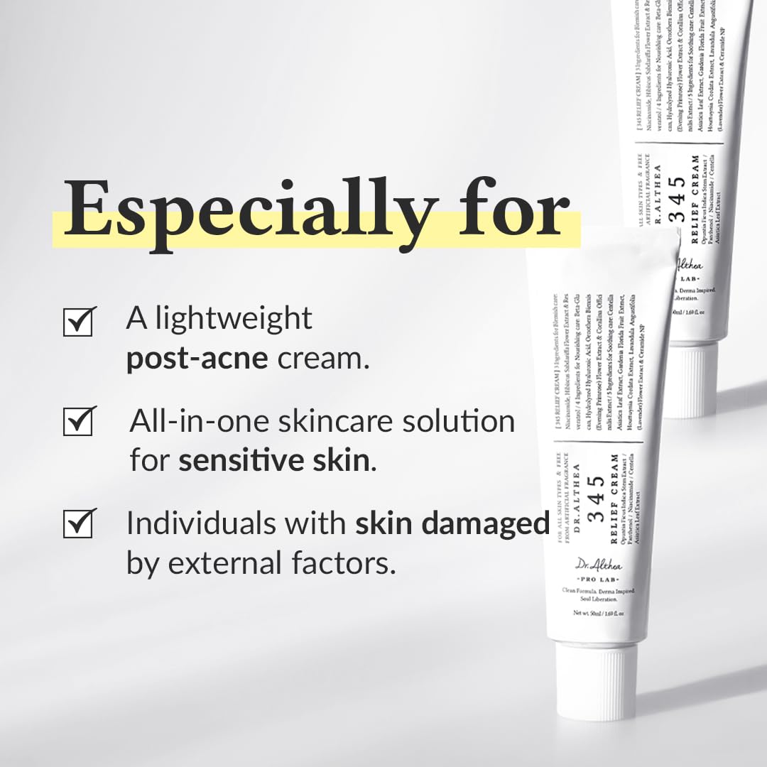 Dr. Althea Relief Cream rich moisturizing texture close-up