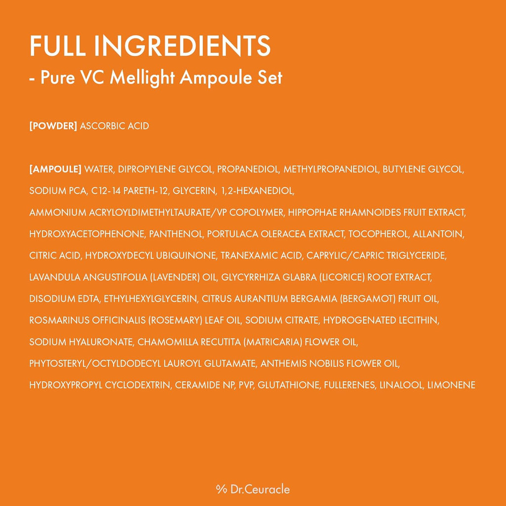 Dr. Ceuracle Vitamin C Ampoule antioxidant skincare packaging