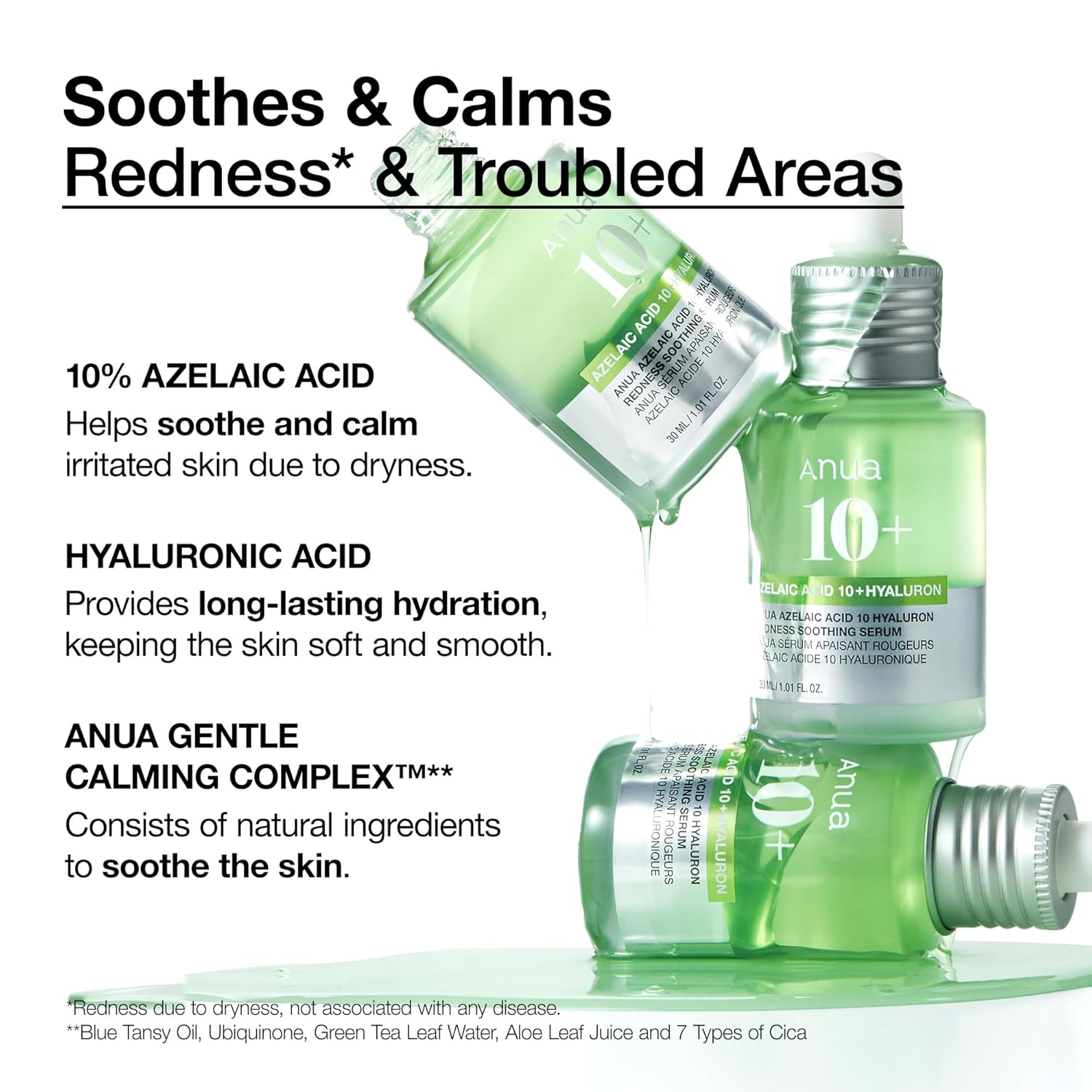 ANUA Redness Soothing Serum lightweight hydrating texture